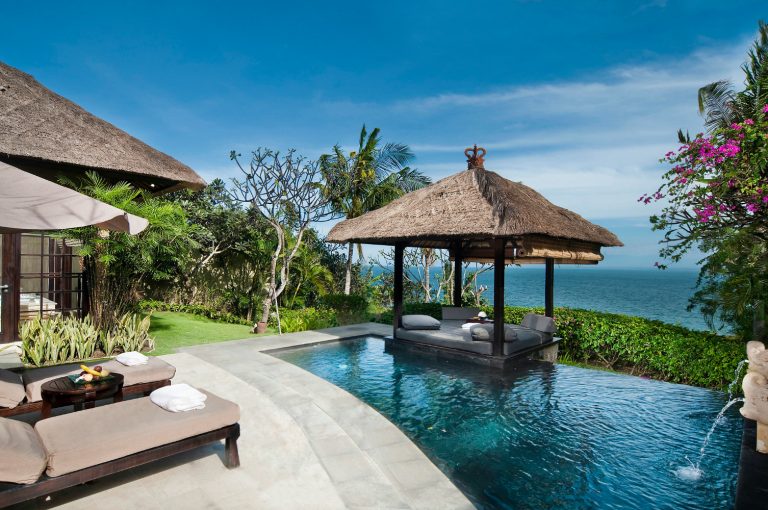 ocean front villa with plunge pool