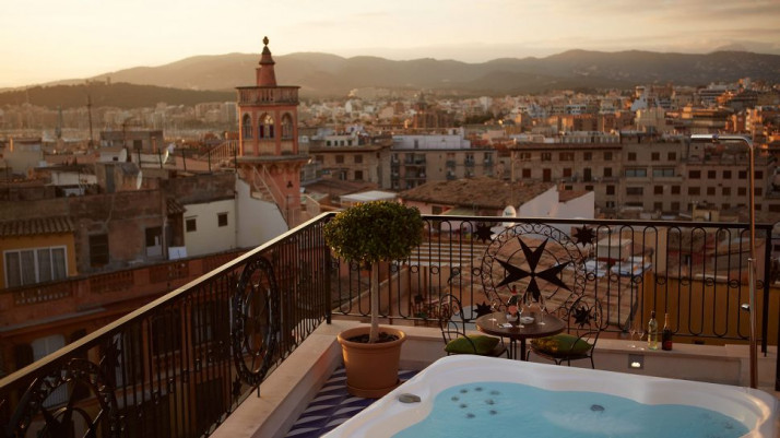 Hotel Cort, Mallorca Rooftop Jacuzzi View