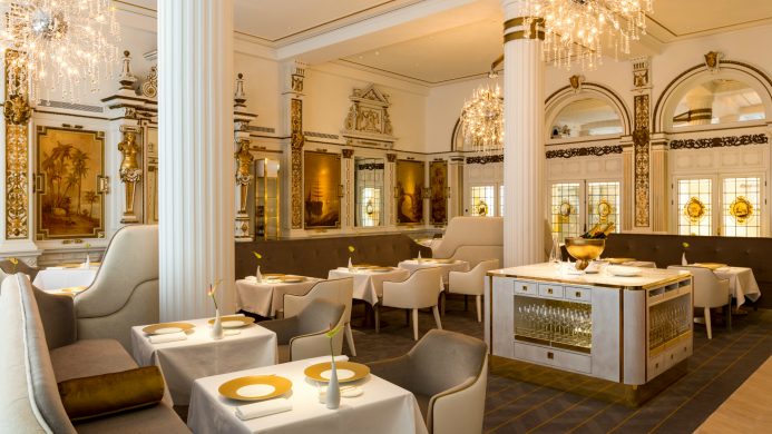 The White Room restaurant with tables