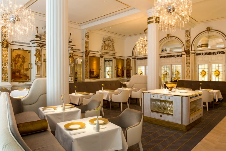 The White Room restaurant with tables