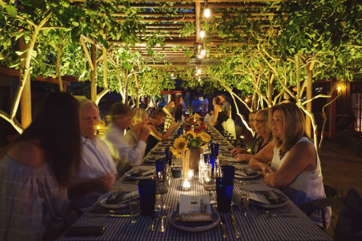 Palm Springs long table dinner