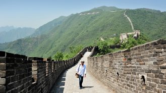 Daniel on the Great Wall of China