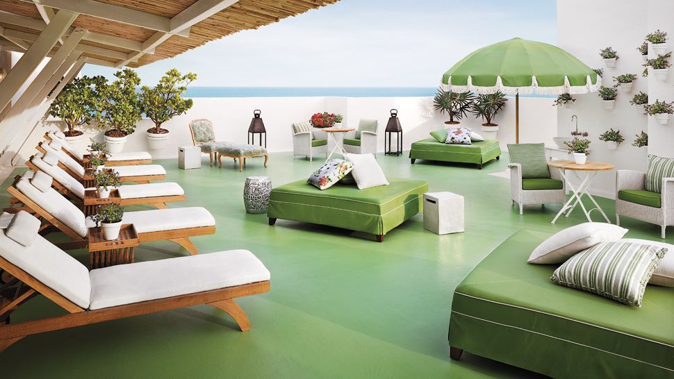 Delano South Beach rooftop cabanas