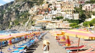 Positano beach Amalfi Coast