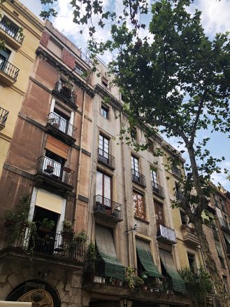 Residential neighbourhood in Barcelona