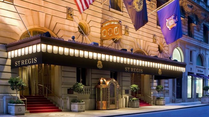 St. Regis famous NYC hotels