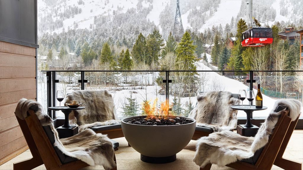 coolest ski hotels Jackson Hole