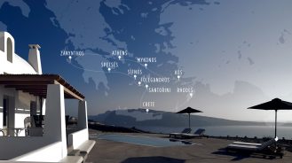 Map of Greek islands