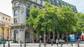 Triangular building of the One Aldwych London