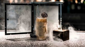 Smoke on the Water Cocktail at the Botanist Bar