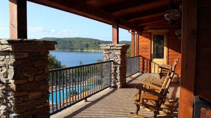 Stonewater Cove Resort and Spa's balcony overlooking Table Rock Lake