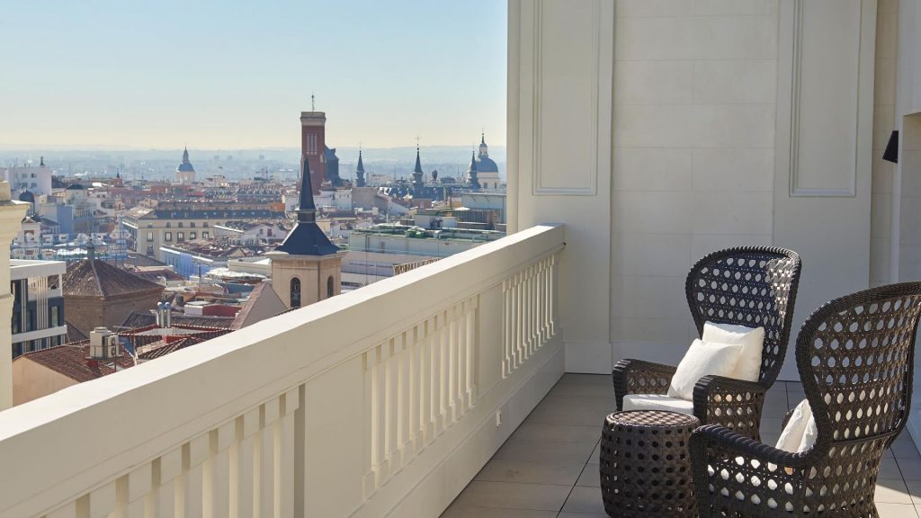 Hyatt Centric Gran Via Madrid Fenix Suite balcony