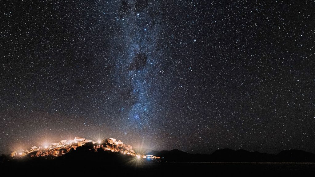 Milky way and starry sky over Zannier Hotels Sonop