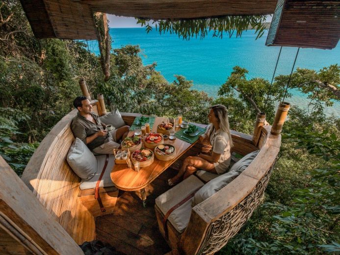 Treepod Dining at Soneva Kiri, Thailand resort