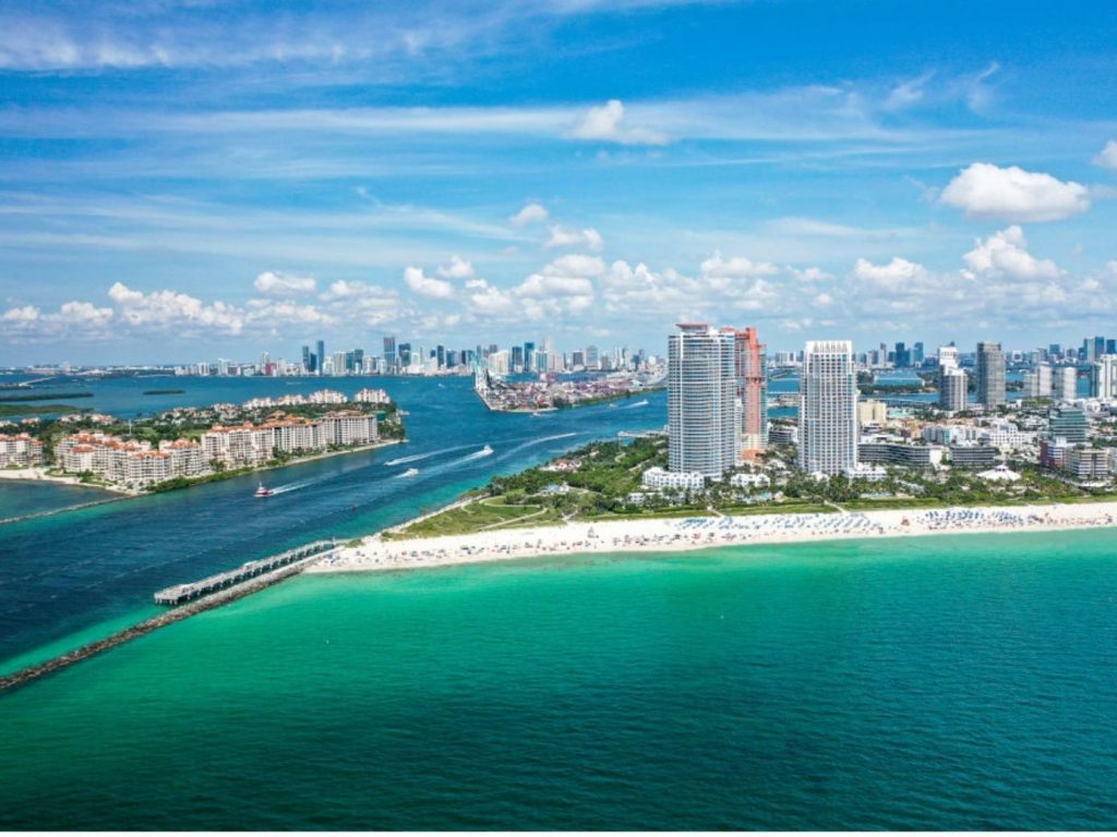 Miami's Southe Point Park aerial provided by the Greater Miami Convention & Visitors Bureau www.gmcvb.com