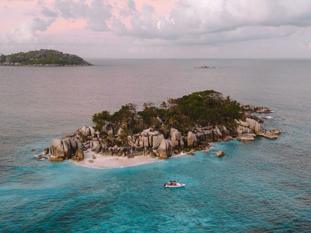 Coco island at sunset