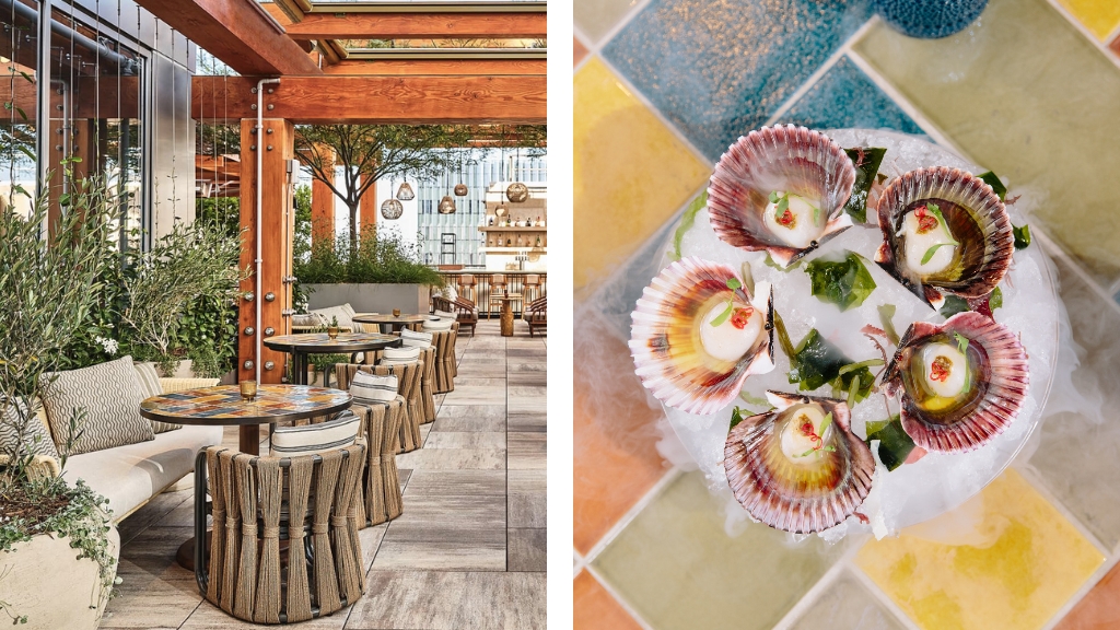 Signature hotel restaurant dishes- Conrad Los Angeles