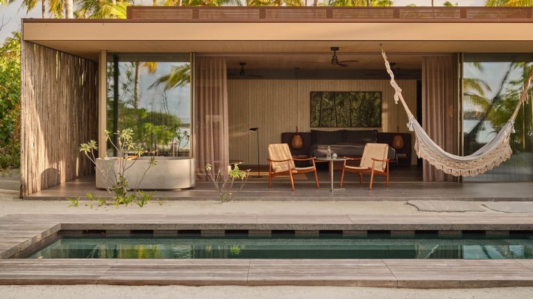 Patina Maldives hotel room design overwater