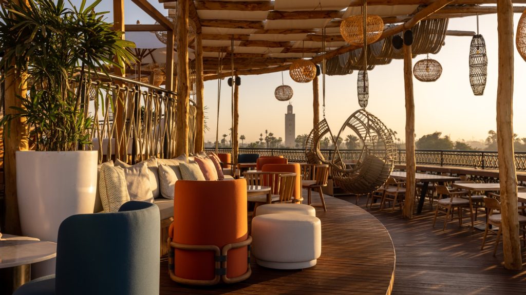 Nobu Marrakech rooftop with view