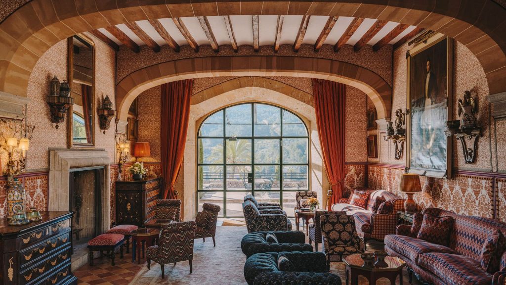 luxury hotel makeovers - Grand Hotel Son Net lounge with sofas, chairs and tables