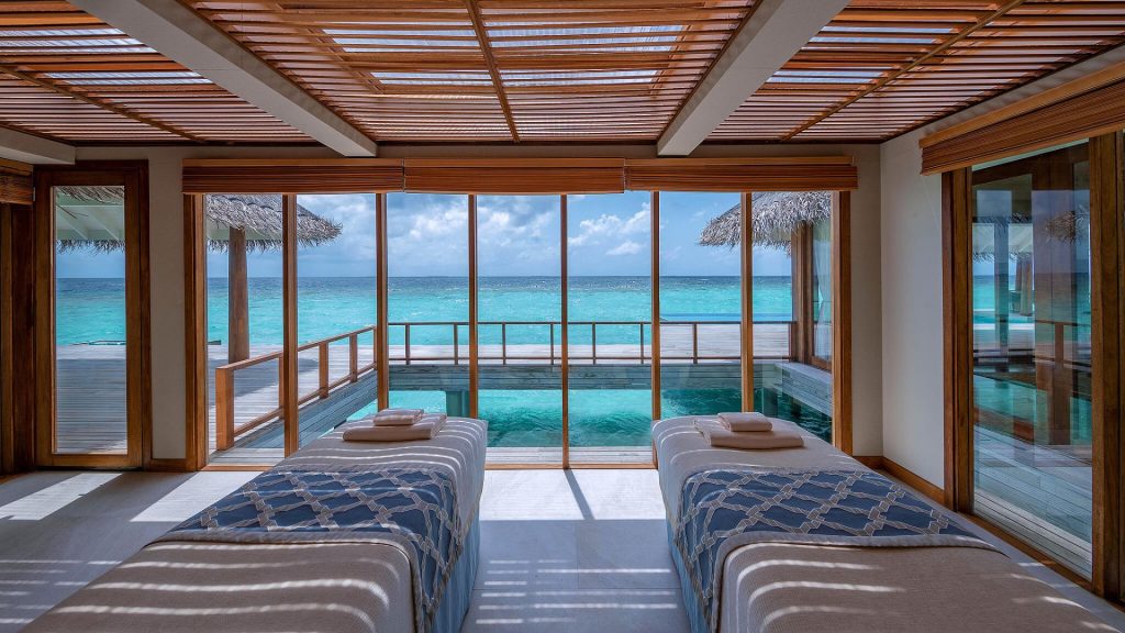 luxury hotel makeovers - Anantara Kihavah Villas, Maldives massage tables