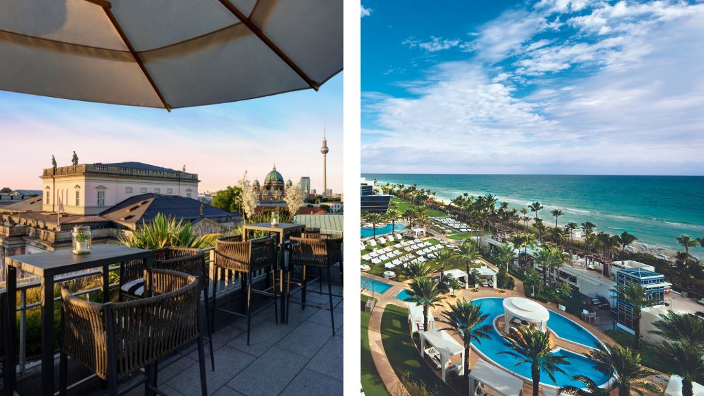 top events for 2024 - Hotel de Rome (shown left) + Fontainebleau Miami Beach (shown right)