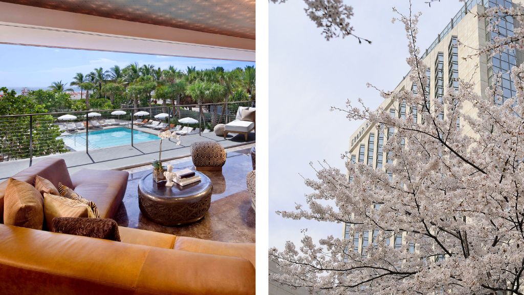 SLS South Beach (shown left) + Grand Hyatt Tokyo (shown right)