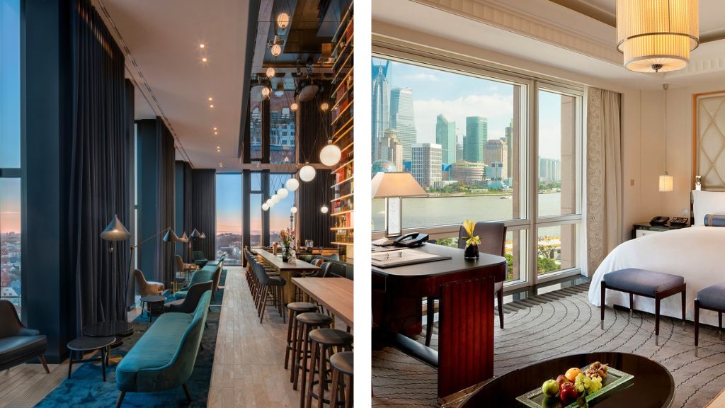 top events for 2024 - Andaz Munich Schwabinger Tor (shown left) + The Peninsula Shanghai (shown right)