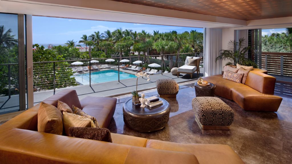 best hotel balconies - SLS South Beach
