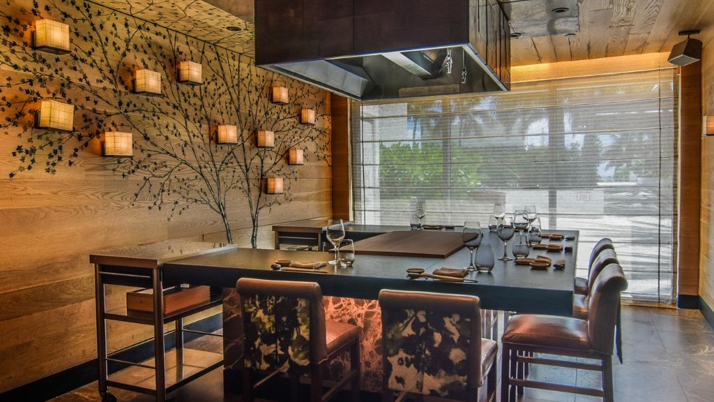 hotel restaurants with open kitchens - Nobu Hotel Miami Beach