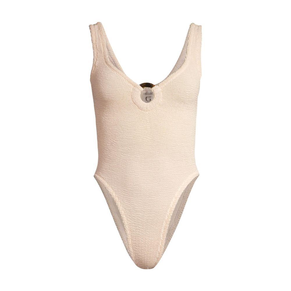 Beach Vacation Packing List - Do-It-All Suits - Hunza G - Celine Circle-Insert One-Piece Swimsuit