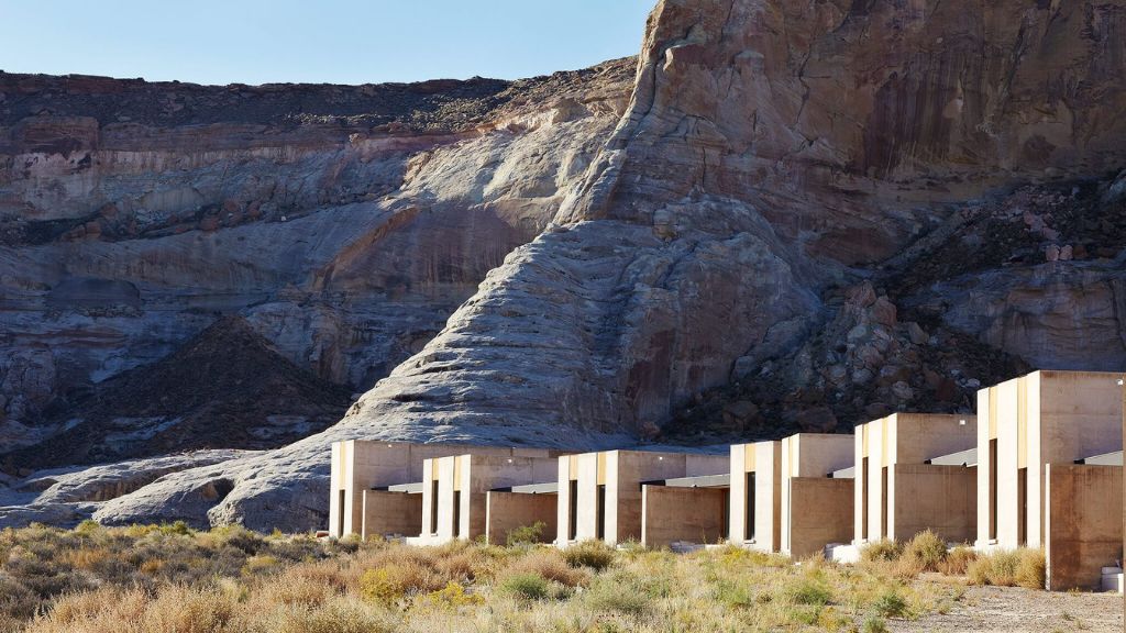 passion travel - Amangiri - a row of buildings in a desert