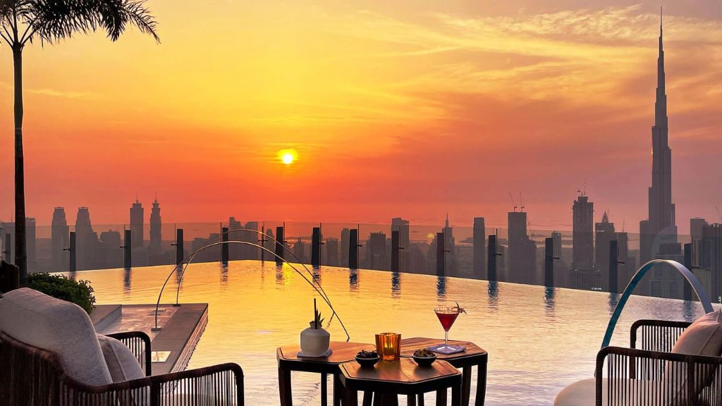 hotels with rooftop pools - SLS Dubai, United Arab Emirates