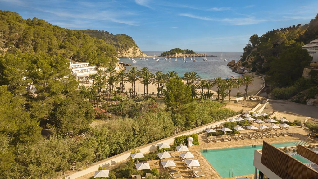 best beach clubs in Europe - Cala San Miguel Hotel Ibiza