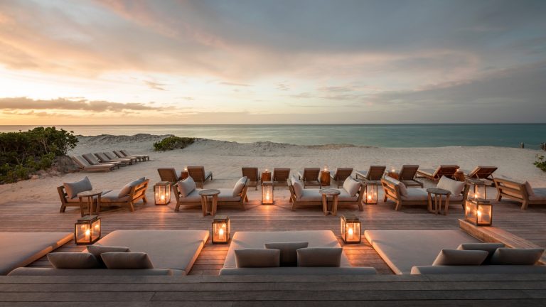 COVER - Sunset cocktails at the Beach Club at COMO Parrot Cay