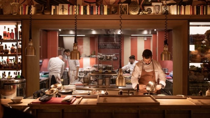 Educational vacations - Brach Paris - Paris, France - open kitchen with chefs at work