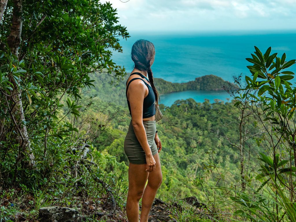 COMO Laucala Island Travel Diary by Jyo Shankar - woman hiking looking at view