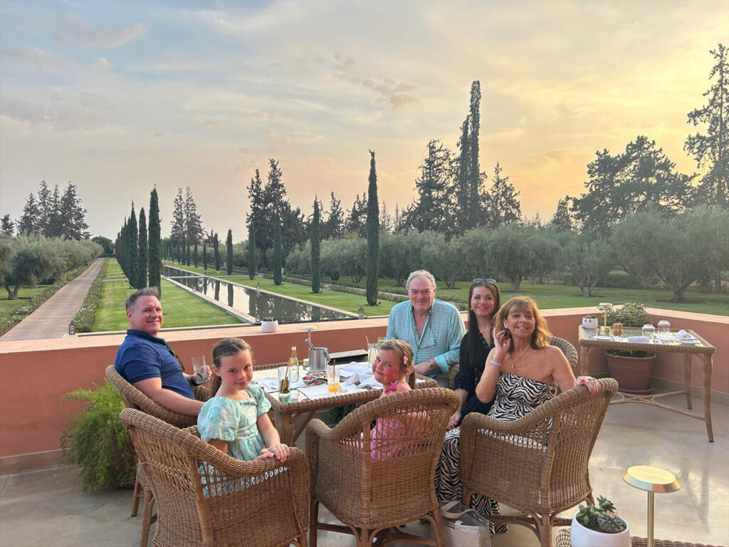 Family Trip to Morocco Travel Diary by Anna Cort | A family dinner in the Royal Villa at The Oberoi, Marrakech, Morocco