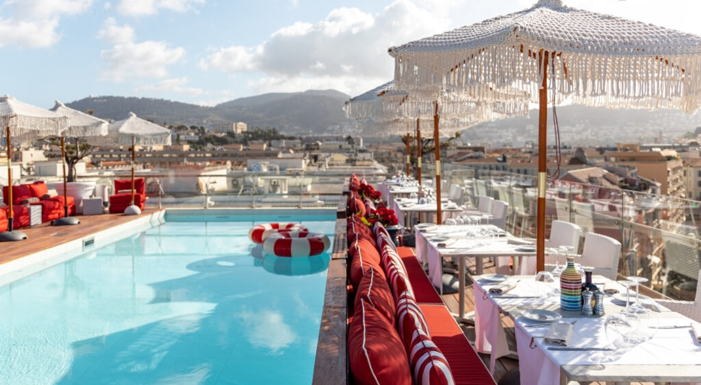 hotel rooftop bars - Boscolo Hotel & Spa Nice - Rooftop BClub