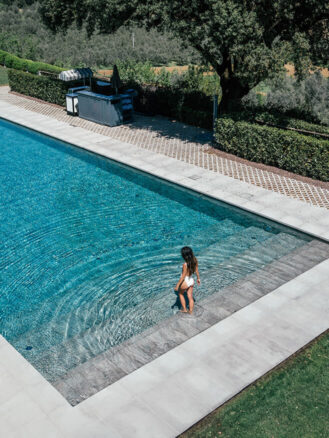 Tuscany Hotels Travel Diary by Shelbi Okumura | COMO Castello Del Nero pool