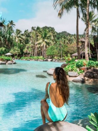 Giveaway - Luxury Travel Prize Package featuring Jyo Shankar in Everything But Water swimsuit