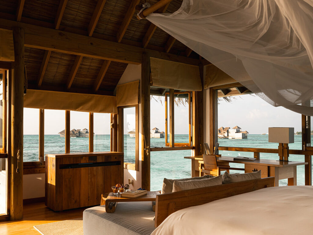 Overwater villa views
