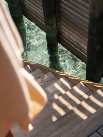 Steps to the lagoon