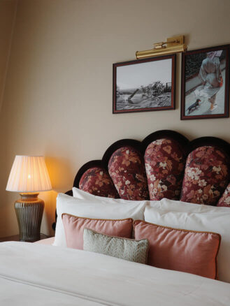 Copenhagen to Berlin Travel Diary | Rox Resort suite with floral headboard