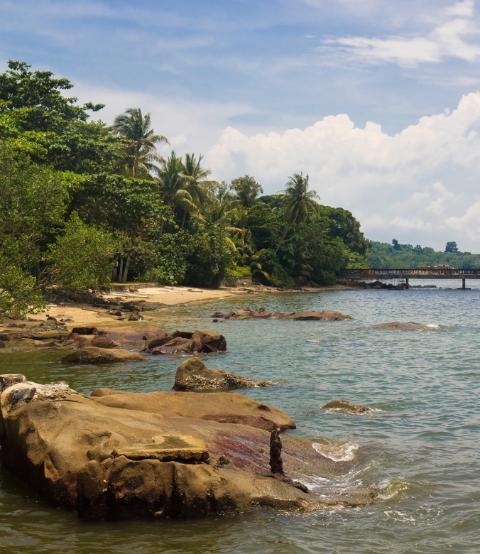 Day trip - Pulau Ubin shoreline in Singapore