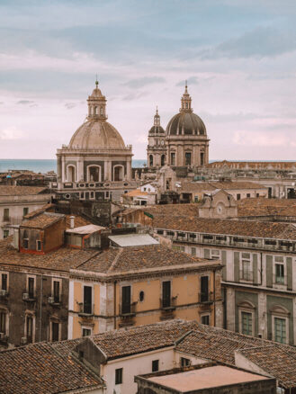 Where to stay in Sicily travel diary - Catania skyline