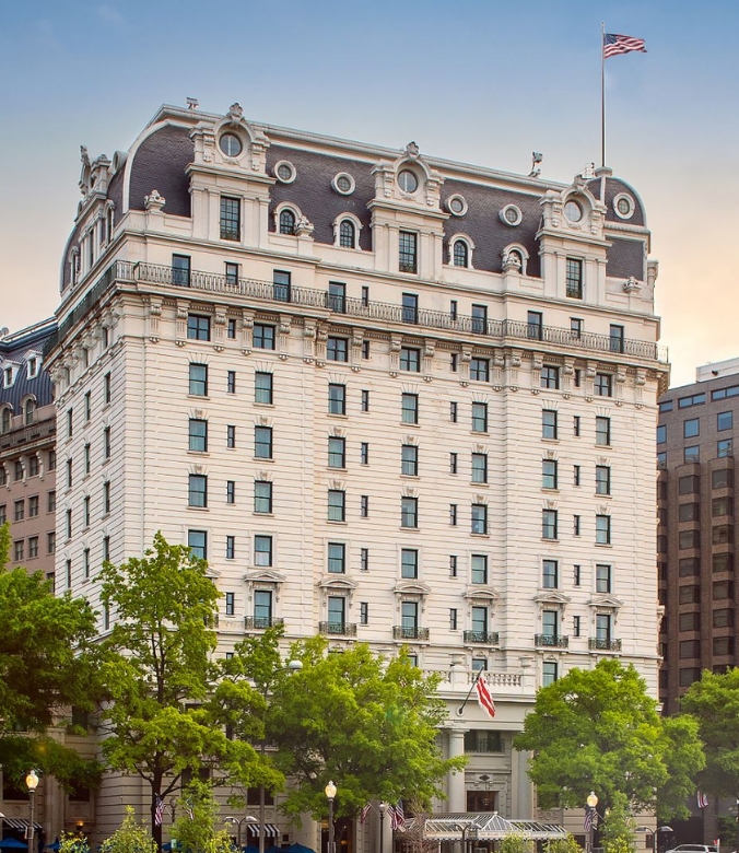 Day trip - Outer facade of Willard InterContinental Washington D.C., United States
